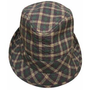 An Original Penguin Men’s Plaid Fedora Hat M/L Tan